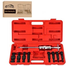 GOOACC 22pcs Disc Brake Caliper Compression Tool Set Caliper Piston Compressor Tool for Brake Pad, 블라인드 내부 베어링 풀러 레드 9개