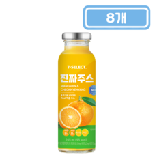 진짜 감귤 천혜향 주스 병음료, 8개, 245ml