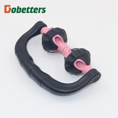 어깨 휴대용 가정 헬스 마사지볼 근육 허리 가시 이완, 1개, 핑크 핸드헬드 마사지기