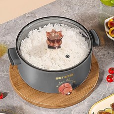 자동 전기냄비 대용량 분리형 캠핑 샤브샤브 전골냄비, 2.6L (1-3인용)