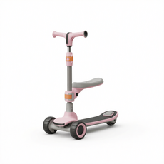 兒童滑板車 適用2-8歲, 櫻花粉座椅, 1個