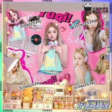 人氣款 (G)I-DLE 背景布 女團 宋雨琦 葉舒華 背景墻掛布 女生宿舍臥室裝飾墻布 壁布 牆布 裝飾壁布 紡織壁紙, 1個, 20,100x70厘米 不送燈  偏小