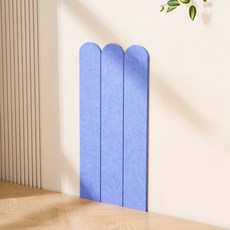 벽걸이형 고양이 스크래처 (펠트 소재 30x60cm) - 벽이나 기둥에 수직으로 설치할 수 있으며, 파란색