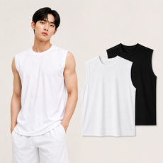 소로나 스탠다드 나시 남녀공용 빅사이즈 로고인쇄