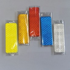 자전거 킥보드 반사스티커 3x8cm 10매입 야간 안전용품, 블루