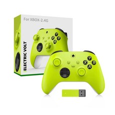 XBOX-2.4G無線遊戲手柄，紅色，震動反饋，人體工學設計, 2.4G無線手柄[電撃黃]