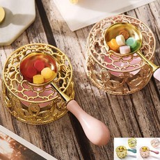 멜팅스푼 용광로 받침대 세트 거치대 스푼 실링왁스-14900EA, 받침대+스푼_골드, 본상품선택
