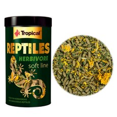 【TROPICAL】高營養草食烏龜兩棲爬蟲飼料1000ML U-T11636, 1個, 1L