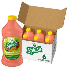 V8 스플래시 수박 체리 맛 주스 음료 64 fl oz 병 V8 Splash Watermelon Cherry Flavored Juice Beverage 64 fl oz Bott