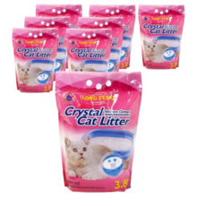 룽펑 펫모닝 고양이 모래 실리카겔 LONGFENG 크리스탈, 3.8L, 6개, 무향