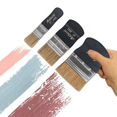 아크릴화 유화 백붓 페인팅붓 일자 천연모 돼지털 2032, 1개, 2인치(5.08cm)