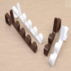 리보아 도어행거 3단 5단 욕실옷걸이, 3단-화이트
