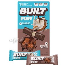 빌트 퍼프 프로틴바 버라이어티팩 14개입 BUILT PUFF PROTEIN BAR VARIETY PACK, 1개