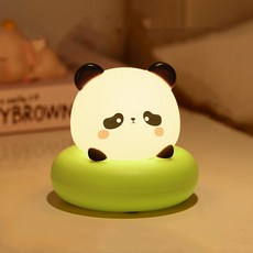 락톡마켓 애니멀 미니 무드등 터치식 캐릭터무드등 수면등 수유등 USB충전식, A.판다