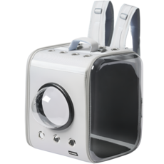 아이펫스맘 고양이 백팩 강아지 이동장 반려동물, 1개, 그레이