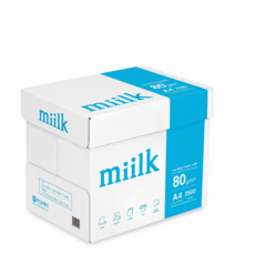 miilk 한국제지 복사용지 80g, A4, 2500매
