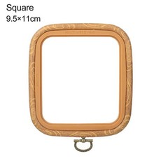 팔각형 수제 나뭇결 스트레치 도구 자수 후프 바느질, 1개, 3. 9.5x11