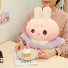 캔디래빗 안아줘 모찌 쿠션 토끼 인형 동물 바디필로우 애착인형, 보라 (로사)