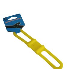 自行車矽膠綁帶 車燈固定帶 多功能紮帶束帶 單車工具氣筒綁帶, 黃色, 1個