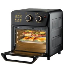RAF 空氣炸鍋 14L大容量電烤箱二合一, 黑色歐規220V(EU）