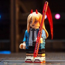 체인소맨 레고 피규어 세트 전기톱맨 미니피규어 블럭 애니메이션 굿즈 모음 브릭 호환 블록, B