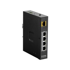 D-LINK 友訊 DIS-100G-5PSW 5埠PoE Gigabit工業級乙太網路交換器，支援PoE供電，即插即用，適用於惡劣環境, 1個