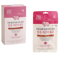 설성목장 무항생제 한돈으로 만든 한돈 어린이 육포, 125g, 1개