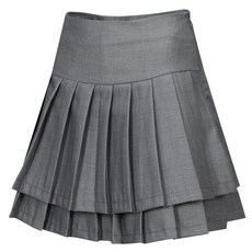 女款高腰側拉鍊打褶高爾夫球裙 GF0059