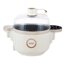 iki!k! 自動炒菜機，360度翻炒，多功能烹調，快速加熱，透明上蓋，不沾鍋塗層，多段模式, IK-MC3702