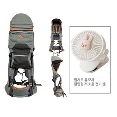 금성여자 아기등산캐리어 목마 블랙 유아 캐리어, 111 오렌지 클립형 선풍기 포함