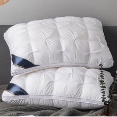 퀄팅 호텔 숙면 베개 목 편한 푹신한 압축 경추 지지 메모리폼, 밴프 리포즈베개 화이트[BM075]