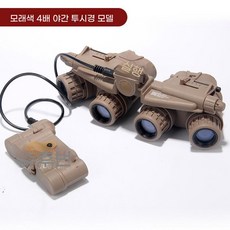 경 열화상스코프 모형 여행 야시경 헬멧 캠핑 A, 1개, B. 모델 사변형 장치 모래 색상 모델