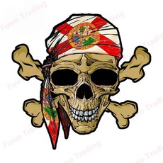 자동차 오토바이 헬멧 노트북 트렁크 바디 창 서핑 보드 방수 비닐 데칼 만화 스티커 해골, 1개, 6. D