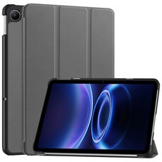 Smart For Redmi Pad 2 9.7 (2026) Slim Trifold Stand Case with Hard Back Cover For Poco C Pad Coque, Gray