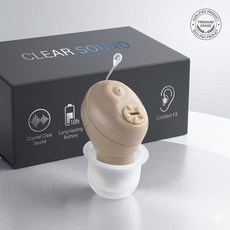 [한정수량 특가] 2026년형 리뉴얼 전 창고 대개방! 초소형 베터리식 소리증폭기 한쪽, 1개, 누드 색상 소리증폭기