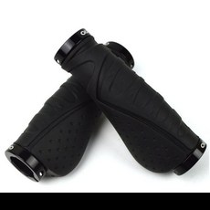 자전거 핸들 알루미늄 합금 바 그립 라이딩 바이스 장비 산악 바 액세서리, Black-Black, 2) Black-Black, 1개