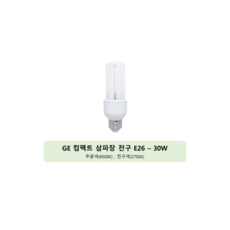 GE루미트론 삼파장 컴팩트 전구 EL 30W 램프 E26, 전구색, 4개