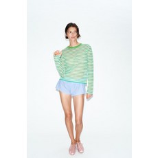 ZARA 자라 파인 스트라이프 니트 스웨터 - 스트라이프[2142072104]