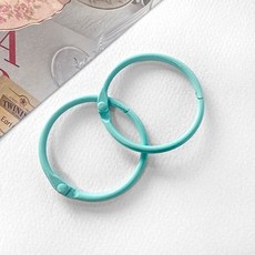 (4p) 4.5cm 금속 컬러 왕고리 간편 빅사이즈 링고리 오링고리 키링고리 (13색상), 4개, 스카이