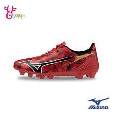 美津濃Mizuno童足球鞋 大釘草地足球鞋 中大童足球鞋 α II SELECT JR 比賽用碎釘足球鞋