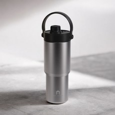 旅伴 TRAVEL COMPANION 茶倉陶瓷保溫杯 735ml 雙層陶瓷內膽 獨立茶漏 直飲吸管兩用 不卡味 防漏便攜 極光銀, 1個, 旅伴｜【極光銀】陶瓷內膽+送吸管