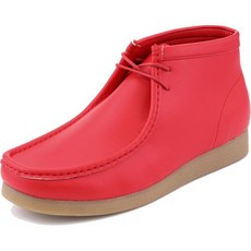 Amai 남성용 아말리 캐주얼 추카 부츠 하이탑 레이스업 스웨이드 남성 신발 크레페 고무 밑창이 있는 데저트 128289, 14, 빨강 스무스