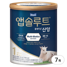 앱솔루트 플래티넘 산양분유 1단계, 750g, 7개