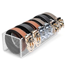 G.Sumiker 벨트 정리함 - 옷장 서랍 보관용 금속 벨트 홀더 - 6칸 화이트, G.Sumiker 벨트 정리함 - 옷장 서랍 보관용 금