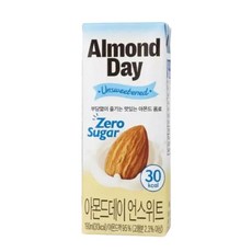 남양 아몬드데이 언스위트 190ml 72개