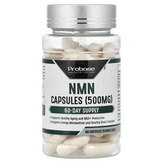 Probase Nutrition NMN 500mg 60 캡슐 보충제, 1개