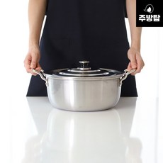 스텐 통삼중 국솥 IH 인덕션 냄비 대용량 곰솥 업소용 곰국 육수통 학교 급식, 1개, 3호, 28cm