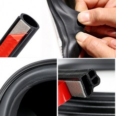 [1+1] 고무몰딩 외풍차단 소음 자동차풍절음 차량방음 차단, D형 소형, 2개