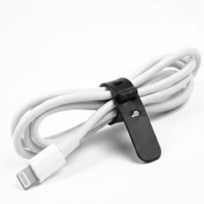 더가 다회용 케이블타이 5p 실리콘케이블타이7.5cm, 화이트