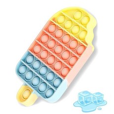 아이스크림 피젯 장난감 푸시 버블 감각 장난감 만 3 4 5 7 8세 유아용 실리콘 스트레스 해소 작은 물건 생일 파티 선물 교실 상품 여행 피젯 여아 남아 성인용